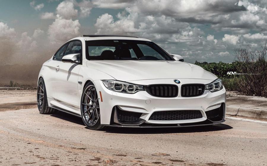 BMW M4 Coupe Alpine White on ADV.1 Wheels (ADV5.2 TRACK SPEC) '2017